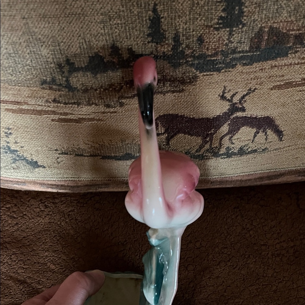 Pink Flamingo Ceramic Figurine.MCM. - Picture 8 of 9